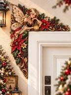 Christmas Fairy Door Frame Corner Decor