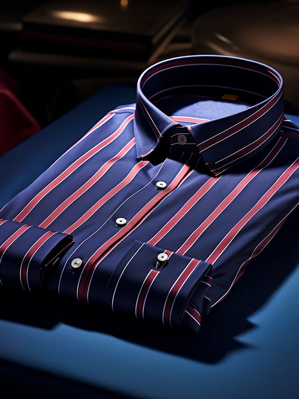 Men's Plaid Business Long Sleeve Shirt