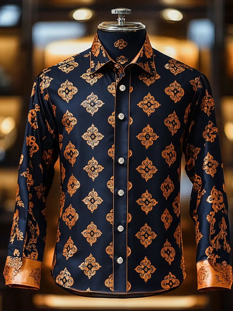 Men's Silk Long Sleeve Shirt