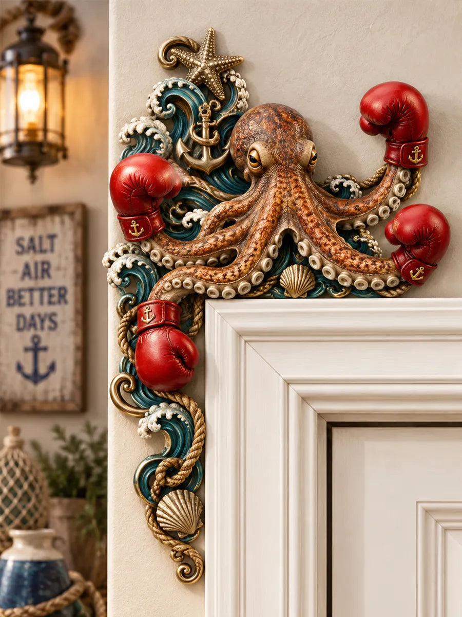 Boxing Octopus Door Frame Decor