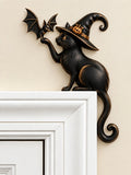 Black Cat Art Door Frame Corner Decor