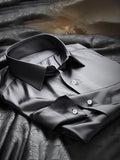 Men's Contrast Color Print Long Sleeve Shirt