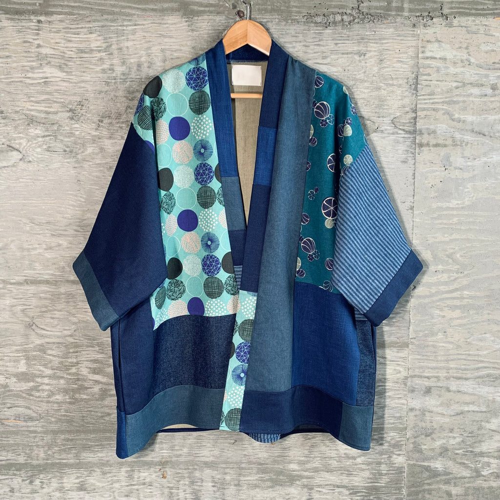 Women's Casual Cotton And Linen Floral Patchwork Cardigan