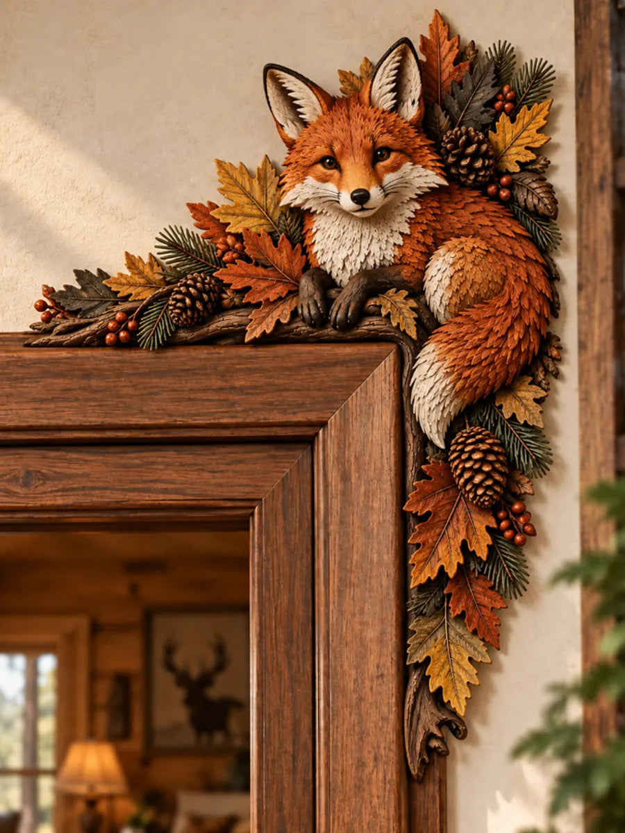 🦊 Woodland Fox Door Corner Decor