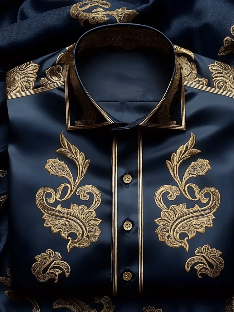 Men's Silk Long Sleeve Shirt