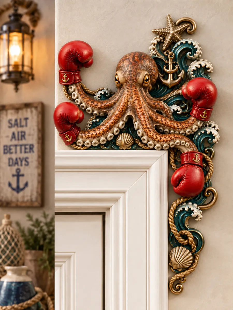 Boxing Octopus Door Frame Decor