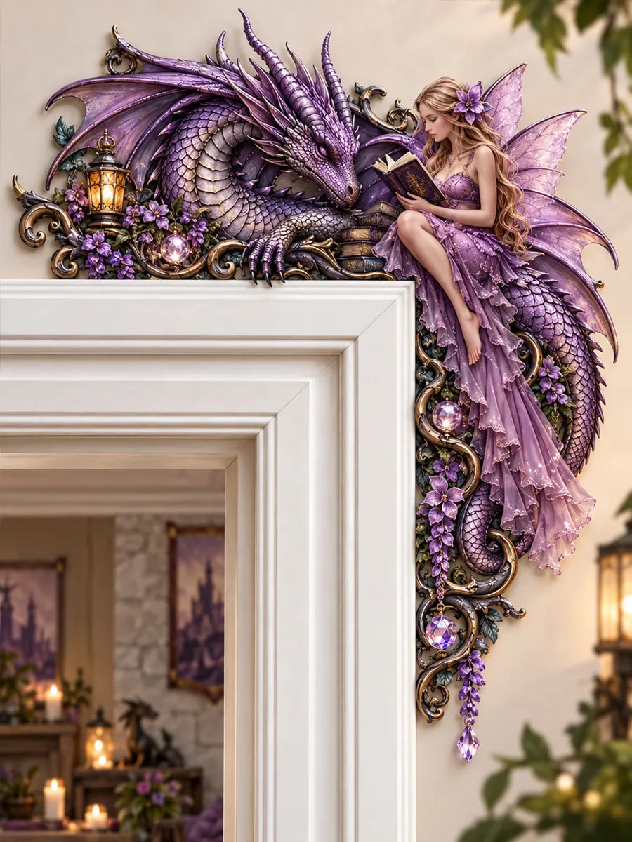 Dragon & Fairy Door Frame Decor