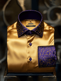 Men's Satin Wing Luxury Business Long Sleeve Shirt