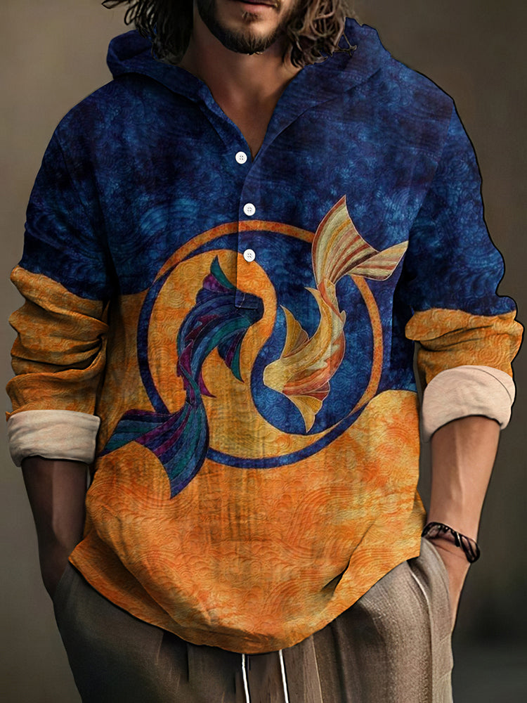 Japanese Koi Art Print Men'S Shirt