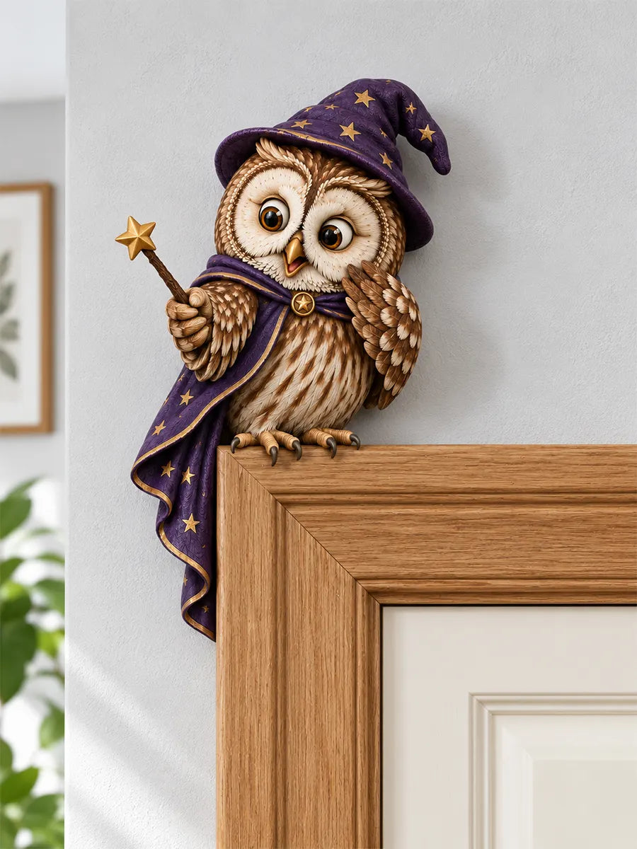 🪄Enchanted Wizard Owl Door Frame Corner Decor