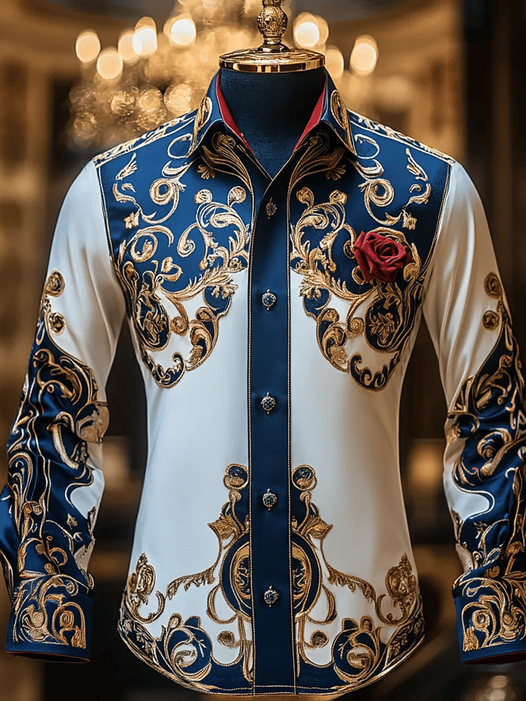 Men's Silk Long Sleeve Shirt