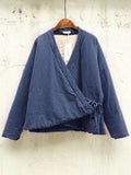 Winter Women's Japanese Style Linen Kimono