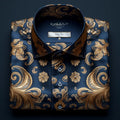 Men's Light Striped Print Shirt