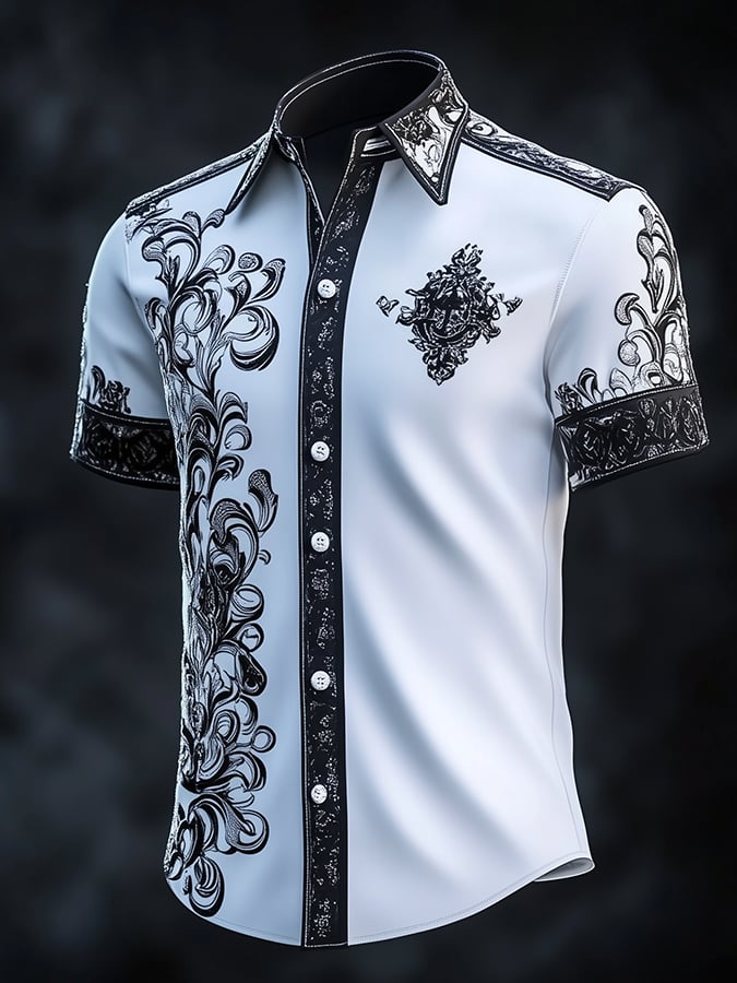 Men's Retro Gothic Dark Shirt