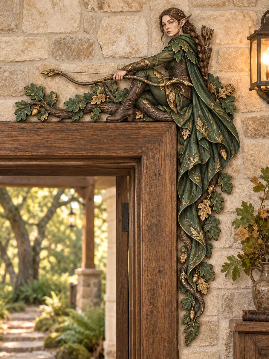 Woodland Elf Archer Door Frame Corner Decor