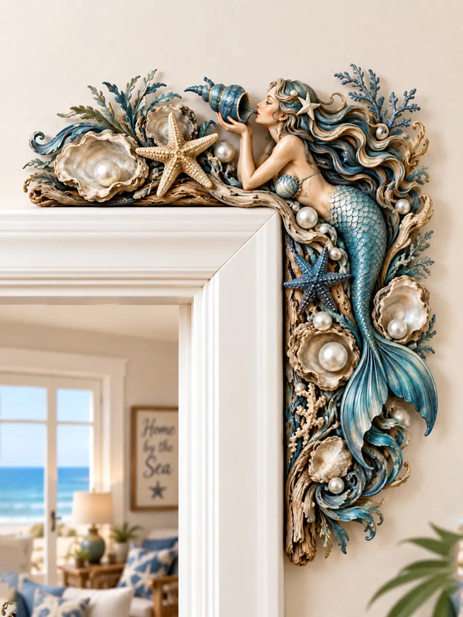 Mermaid Ocean Art Door Corner Decor