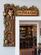 "The Fox & Oak" Woodland Door Frame Corner Decor