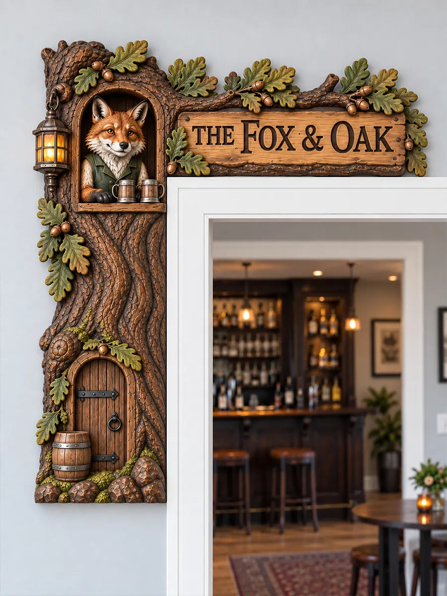"The Fox & Oak" Woodland Door Frame Corner Decor