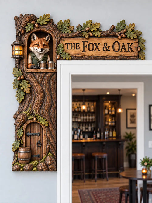 "The Fox & Oak" Woodland Door Frame Corner Decor