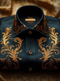 Men's Light Luxury Business Striped Print Shirt