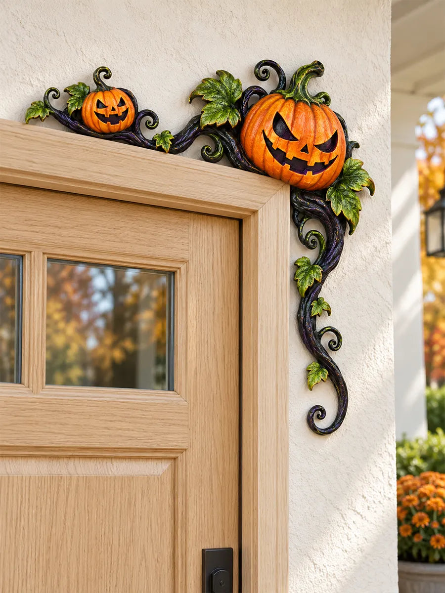 🎃 Spooky Halloween Pumpkin Door Corner Sign