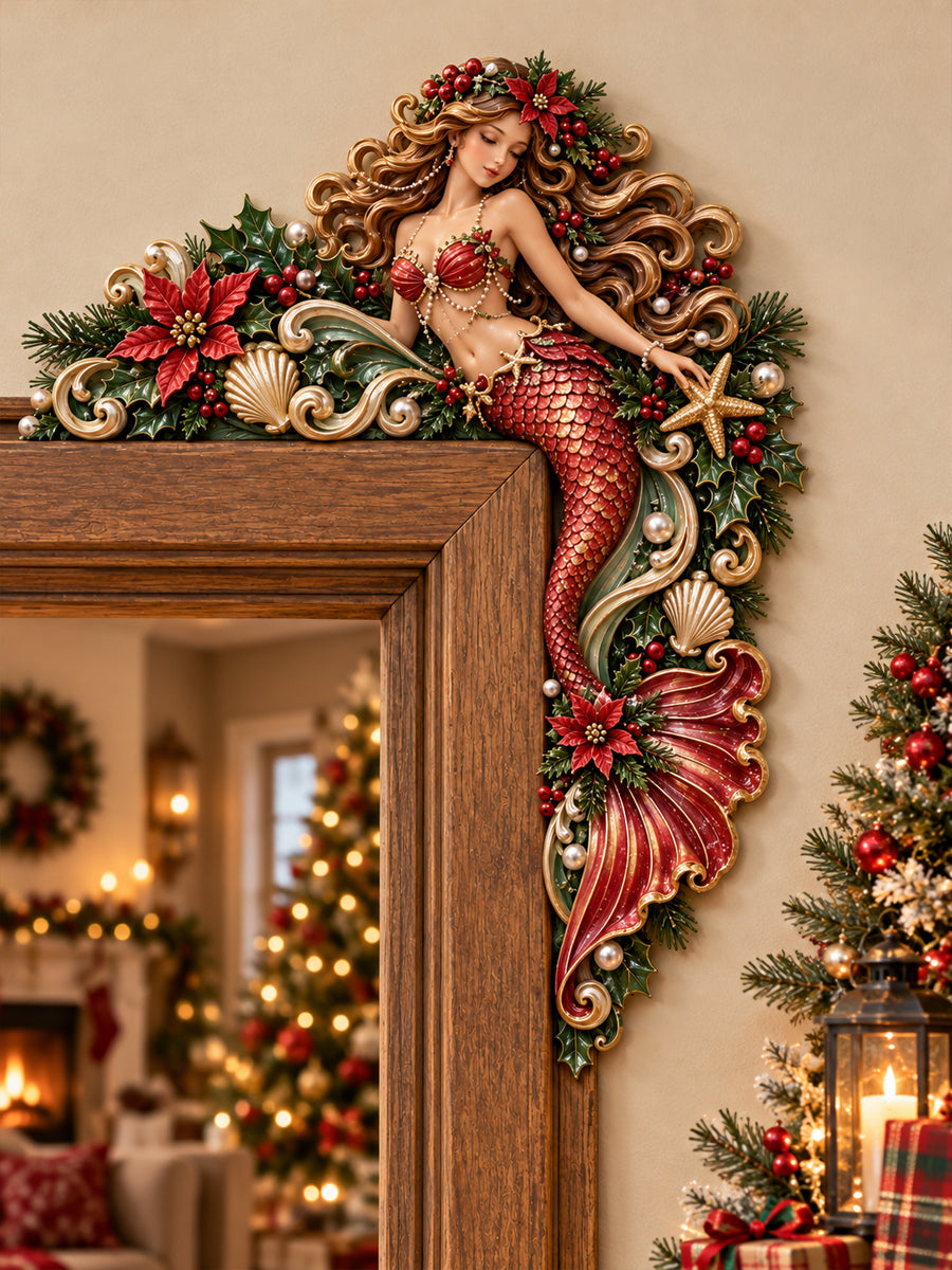 Christmas Fairy & Deer Wooden Door Frame Decor