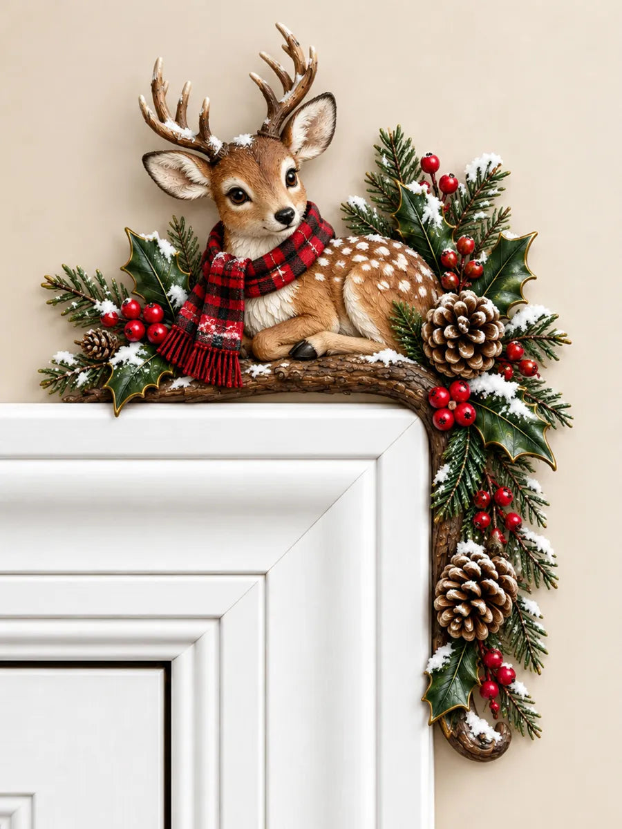 Christmas Deer Door Frame Decor