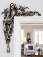 💀 Gothic Grim Reaper Door Frame Corner Decor