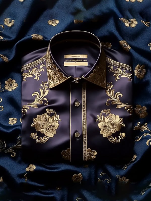 Men's Silk Long Sleeve Shirt