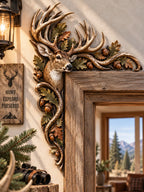 🦌 Woodland Deer Corner Door Frame Decor