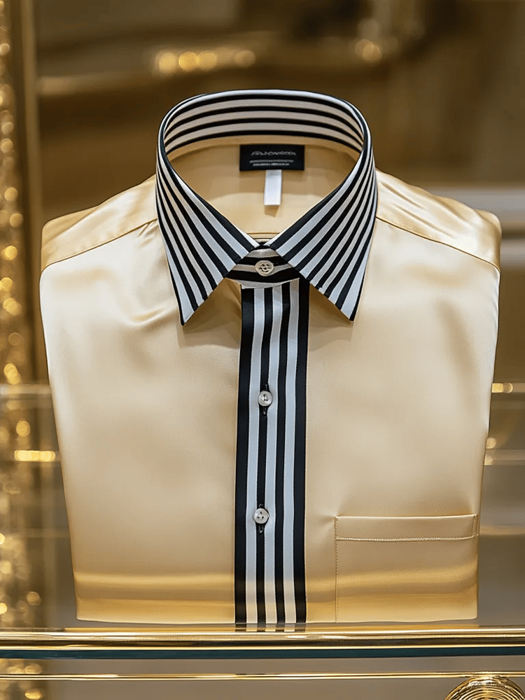 Men's Luxury Vintage Long Sleeve Shirt