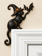 Black Cat Art Door Frame Corner Decor