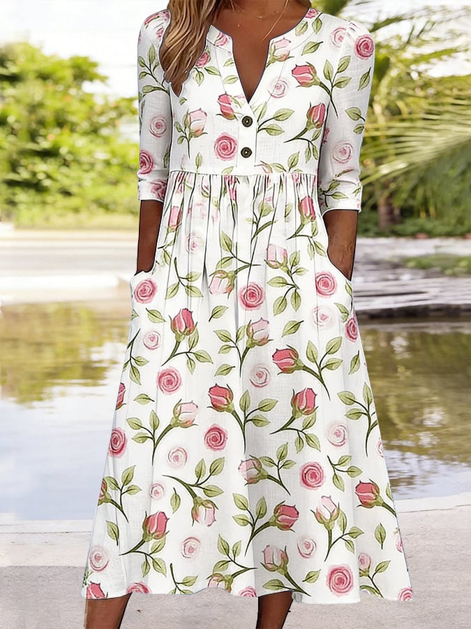 Women's Floral Print Dress