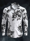 Men's Vintage Art Skull Shirt