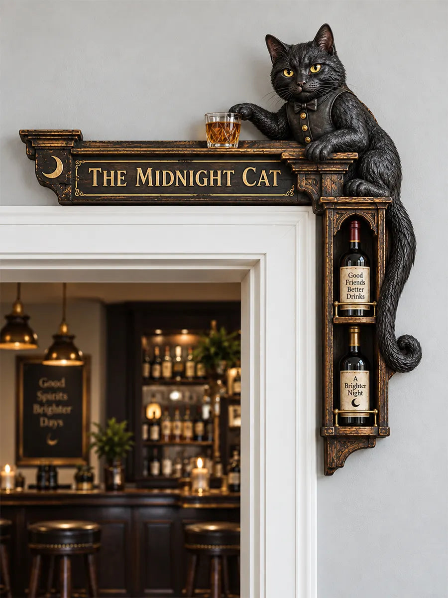 🐈The Midnight Cat Corner Doorway Decor