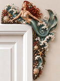🌊 Ocean Waves & Mermaid Door Frame Decor