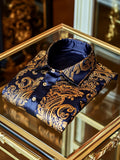Men's Satin Long Sleeve Shirt