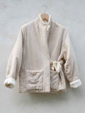 Winter Women's Japanese Style Linen Jacket