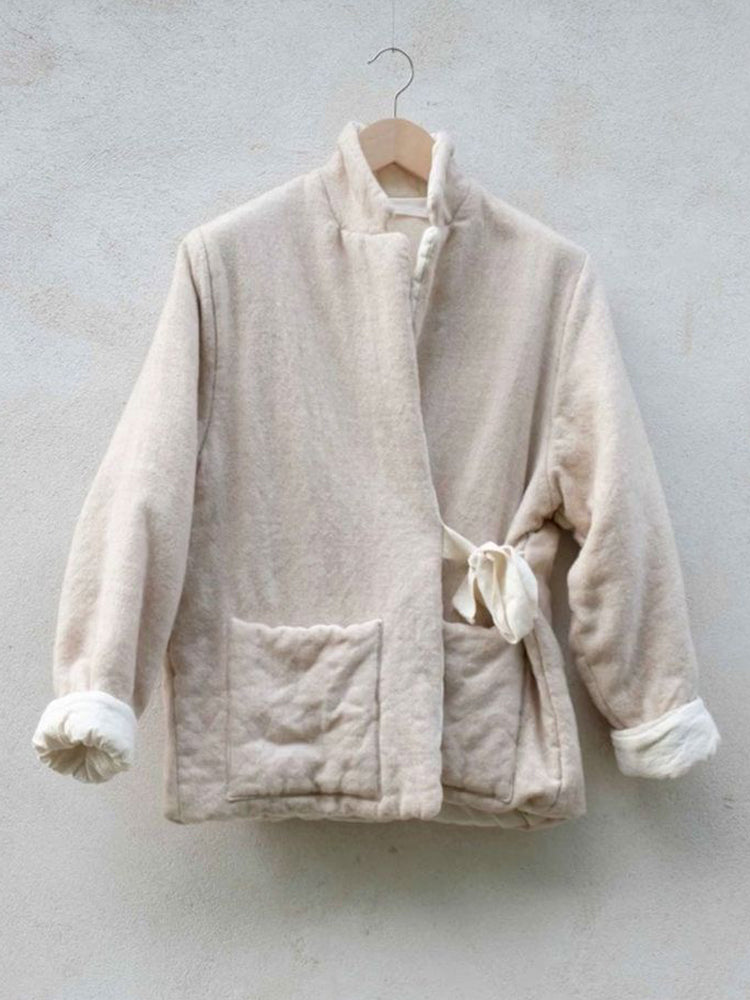 Winter Women's Japanese Style Linen Jacket
