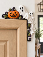 🎃 Halloween Ghost & Pumpkin Door Frame Corner Decor