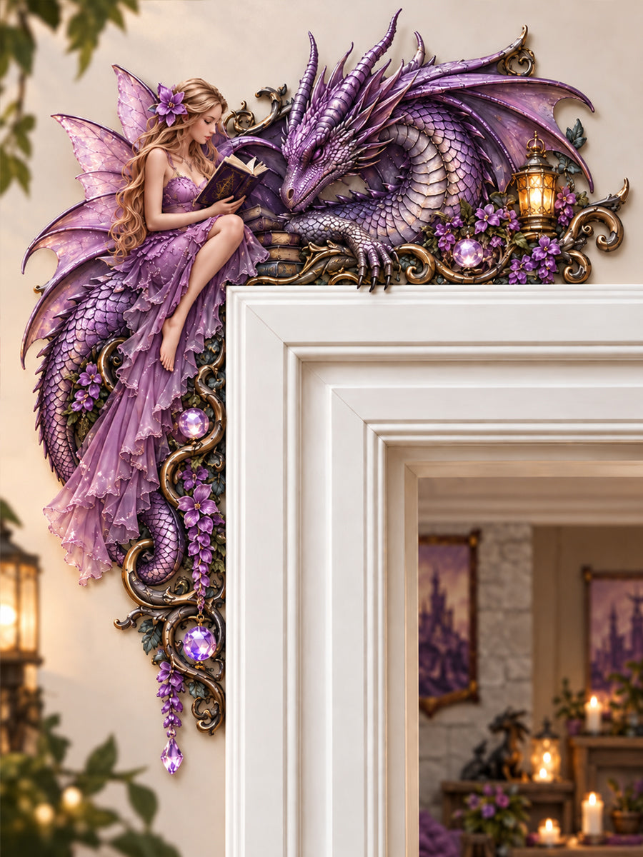 Dragon & Fairy Door Frame Decor