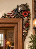 US Honor & Service Wooden Door Frame Decor