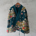 Vintage Japanese Art Floral Inspired Design Kimono