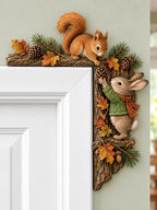 🐿️ Squirrel & Bunny Door Frame Topper