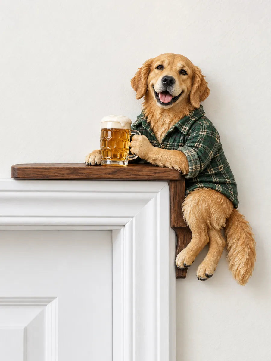🐾Funny Golden Retriever Door Frame Decor