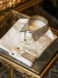 Men's Satin Long Sleeve Shirt