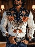 Men's Striped Business Casual Shirt