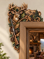 🦌 Rustic Deer Hunting Door Corner Decor