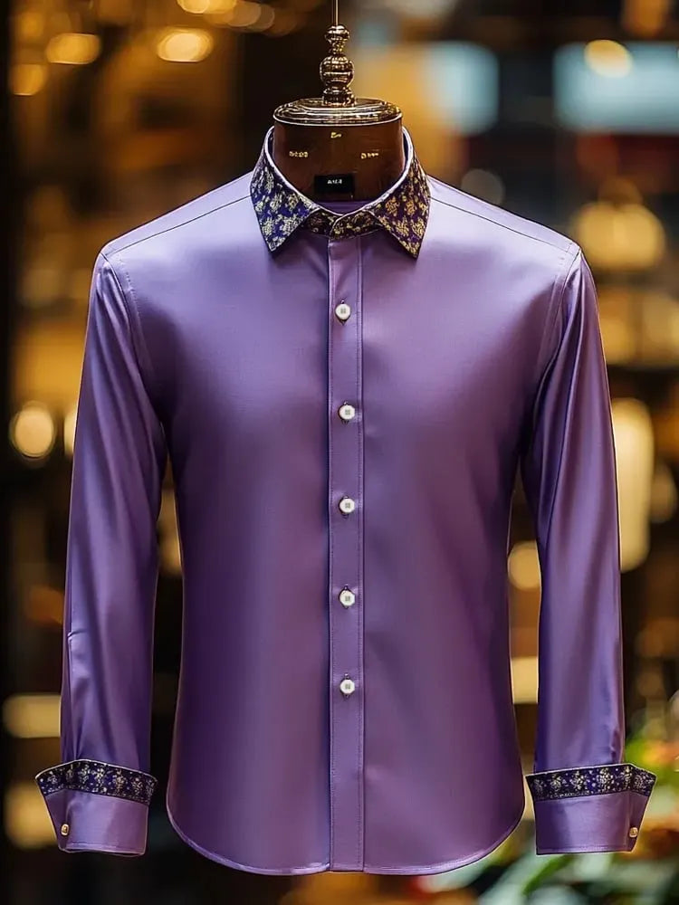 Men's Silk Long Sleeve Shirt