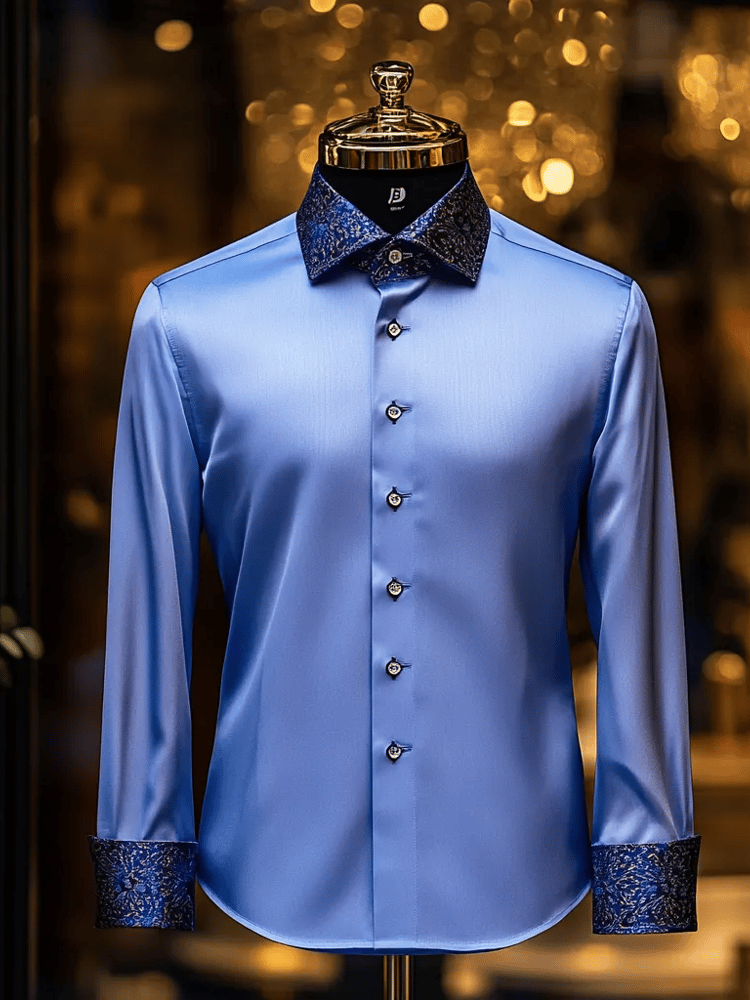 Men's Silk Long Sleeve Shirt